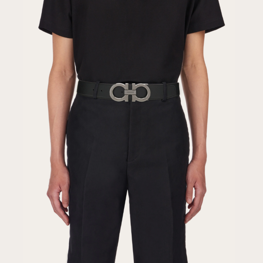 Ferragamo Gancini Belt - Black&Brown